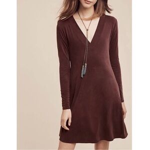 ANTHROPOLOGIE DOLAN V-NECK DRESS